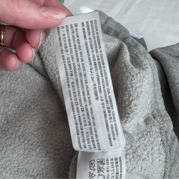 Hollister Gray Hoodie with Embroidered Graphic in Dk‎ Green Stitching, Small - Picture 12 of 15